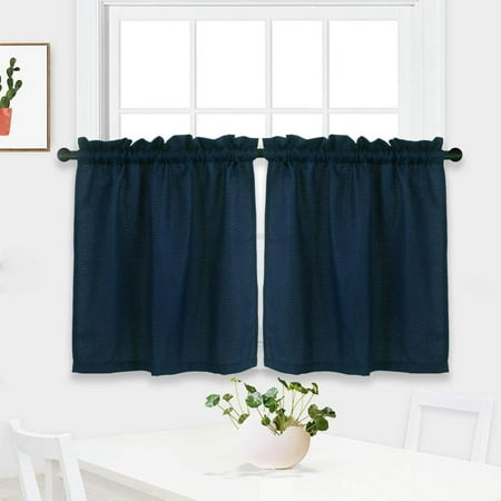 Bathroom Bedroom Short Length Kitchen Tier Curtains Water