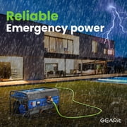 GEARit 30-Amp 4-Prong Generator Extension Cord, NEMA L14-30P to L14-30R, 40ft, UL Certified, 120/250v, Highly Visible for Emergency Power