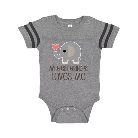 

Inktastic Great Grandpa Loves Me Gift Baby Boy or Baby Girl Bodysuit