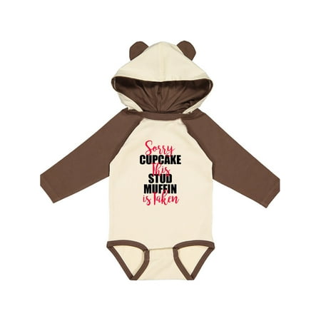 

Inktastic Sorry Cupcakes This Stud Muffin is Taken Gift Baby Boy Long Sleeve Bodysuit