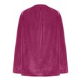thumbnail image 6 of gakvbuo Velvet Button Down Shirts For Women Dressy Fashion Women's Casual Long Sleeve V Neck Loose Shirt Blouse Tops, 6 of 6