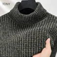 thumbnail image 2 of Suéter de cuello alto para hombre, ropa de diseñador, sudadera de invierno de manga larga para hombre, chaqueta de punto para hombre, ropa para hombre, 2 of 5