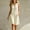 Beige, variant on Women's Striped Sleeveless Romper V-Neck Button-Down Loose-Fit Casual Summer Jumpsuit with Pockets Blue XL(XL)