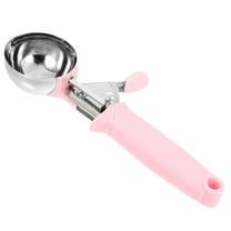 ULTNICE Ice Cream Scoop Dessert Spoon Digging 21.50X5.70X3.50CM Pink Stainless Steel Pp