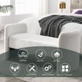 thumbnail image 4 of Fulvari 52in Storage Bench H-shape, Modern Upholstered End of Bed Bench With Foam Top for Living Room, Bedroom, Office, 4 of 9