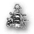 thumbnail image 1 of Sterling Silver 16" 1.2mm Box Chain 3D Flying Insect Bug Honey Bee Pendant Necklace, 1 of 2