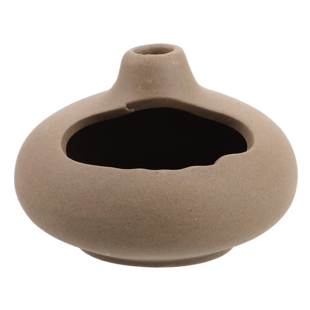 Porta incienso de cerámica de Palo Santo hecho a mano para quemar incienso, soporte estético para decoración del hogar, cuenco de terracota único para incienso y salvia