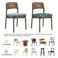 thumbnail image 3 of Saiise Geometry Dash Print Seat Covers for Dining Room Chair,Stretch Fit Removable Washable Chair Seat Cushion Protector Slipcovers with Ties-Two Pieces, 3 of 8