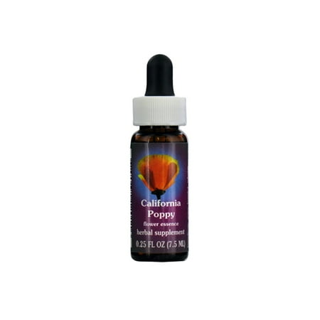 California Poppy Supplement - Flower Essence California Poppy Herbal Supplement Dropper - 0.25 Oz