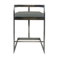 thumbnail image 2 of Bar Chair with Gray Polyurethane Cushion and Stainless Steel Base, 2 of 4