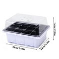 thumbnail image 2 of XEOVHV 5-Pack Seed Starter Tray Seedling Kits,Plant Starter Kit with Adjustable Humidity Dome and Base Indoor Greenhouse Mini Propagator for Seeds Growing Starting (12 Cells per Tray,White), 2 of 9