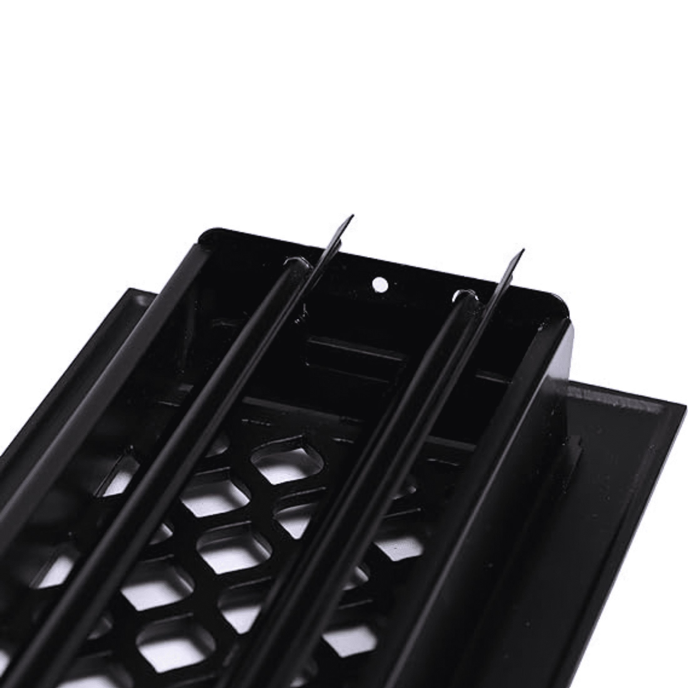 4"x10" (Duct Opening) Cast Aluminum All Metal by Caststo, Color-Matte Black, Overall (6"x12") Heavy Duty vent Cover- Wave