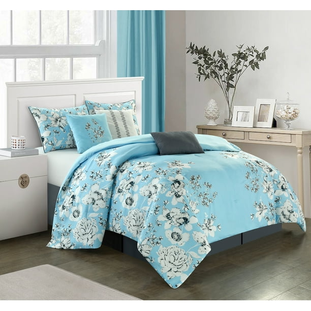 Grand Avenue Blue Sky 7 Piece Comforter Set Com