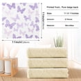 thumbnail image 3 of 6 Pieces of Kitchen Towels 11x11Inch Kitchen Dish Cloths Kitchen Dish Towels Reuseable Cleaning Cloths Pretty Purple Butterfly Seamless, 3 of 9