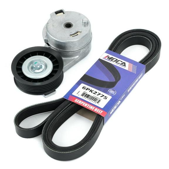 MOCA AUTOPARTS Serpentine Belt Component Kit Fit for 2006-2011 Chevrolet Impala 3.5L 3.9L & 2007-2010 Pontiac G6 3.5L & 2008-2010 Saturn Vue 3.5L