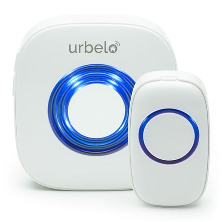 Urbelo 60-Chime Wireless Doorbell - Portable Plug-In Musical Door Bell Buzzer Long Range (Ring Doorbell Best Price)