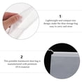 thumbnail image 2 of 25pcs Portable Translucent Shoe Bags Travel Shoes Pouches Drawstring Storage Bags, 2 of 9