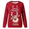 thumbnail image 4 of Noël Femmes Sweatshirt Vacances Noël Outwear Manches Longues Fermeture Cardigan Col Rond Chaud Pull Imprimé Mode Pullover Veste de Longueur Moyenne, 4 of 6