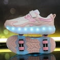 thumbnail image 6 of Kids Wheels Shoes with Lights Rechargeable Roller Skates Shoes Retractable Wheels Shoe LED Flashing Sneakers for Girls Boys Gift, 6 of 17