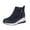 Blue, variant on asdoklhq Womens Slip On Shoes Under $15,Women's Ankle Plus Size Platform Casual Wedges Sneakers Zip Short Boots Shoes