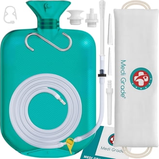 tobacco enema kit TopQuaFocus Stainless Steel Bucket for Colon Cleansing Reuseable Enema kit Tobacco smoke enema : A