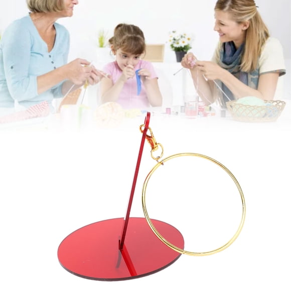 Portable Lightweight Yarn Holder Clamp Loop Crocheting Spinner for Knitting Acrylic Material