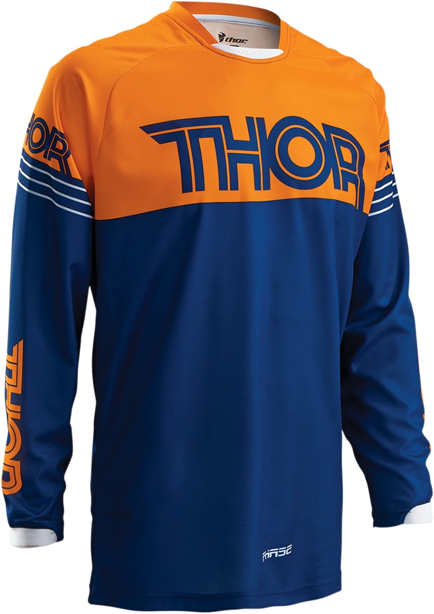 Thor Motocross Enduro Jersey Thor Phase Youth Jersey Hyperion Navy Orange