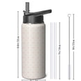 thumbnail image 4 of Modern 18 oz Insulated Stainless Steel Water Bottle with Straw & Cleaning Brush , Leakproof, BPA-Free, 304 Stainless Steel, Wide Mouth, Travel Mug for Car, Gym, Office, 4 of 5