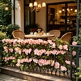 thumbnail image 1 of Panel de Cerca de Seto Artificial con Hojas Falsas Densas y Flores Amarillas, Pantalla Decorativa Resistente a la Intemperie para Balcones, Jardines y Espacios Exteriores, 1 of 7