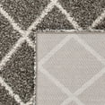 thumbnail image 6 of SAFAVIEH Hudson Shag Jackson Trellis Runner Rug, Grey/Ivory, 2'3" x 8', 6 of 8