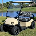 thumbnail image 2 of HUIACONG Tropical Leaf Print Golf Cart Seat Covers 2 Pack Easy to Install for Club Car EZGO, Easy Installation Breathable Golf Cart Seat Covers Stretch-Fit, 2 of 7