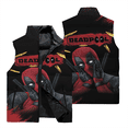 thumbnail image 4 of Chaqueta cortavientos con estampado 3D de superhéroe de Marvel Deadpool para hombre, chaqueta para correr y andar en bicicleta al aire libre, chaleco informal de moda para hombre, 4 of 5