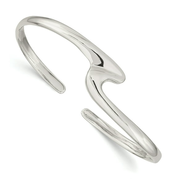 925 Sterling Silver Cuff Bangle Bracelet