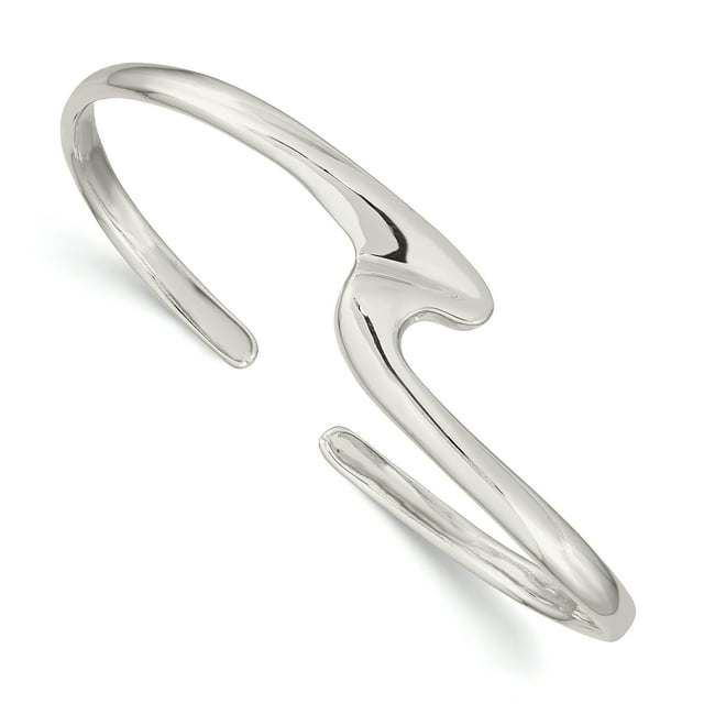 925 Sterling Silver Cuff Bangle Bracelet