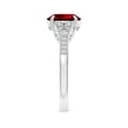thumbnail image 3 of ANGARA Lab Grown 2 Ct Aeon Vintage Inspired Ruby Engagement Ring with Milgrain for Women in 14K White Gold (Size-9x7mm) | July Birthstone, Anniversary, Jewelry Gift for Women | Lab-Grown Ruby Ring, 3 of 7