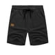 thumbnail image 4 of pstuiky Abreviatura para hombres, Pantalones cortos casuales de color liso con cordón y cintura elástica cerrada para hombre con bolsillos Pantalones cortos de golf, 4 of 6