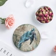 thumbnail image 4 of FMSHPON Ocean Sea Turtle Set of 6 Round Coaster for Drinks, Absorbent Ceramic Stone Coasters Cup Mat with Cork Base for Home Kitchen Room Coffee Table Bar Decor, 4 of 6