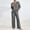 *Dark Gray, variant on Women's 2 Piece Lounge Set,Long Sleeve V Neck Sweater,High Waist Elastic Waist Wide Leg Pant Set Green,Womens Plus XL