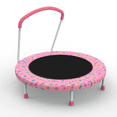 thumbnail image 3 of HOQBN 36 inch Trampoline for Kids,Outdoor Indoor Mini Trampoline with Handle,Pink, 3 of 5