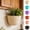 Beige, variant on LiUMX Rattan Wall-Mounted Flower Pot, 8.27x5.12x4.72in Plastic Semi-Circular Planter with Drainage Holes for Indoor/Outdoor Home Decor in 6 Colors