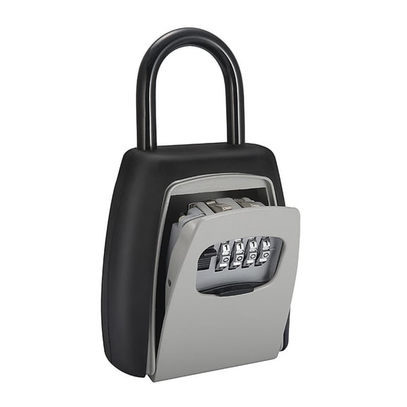 SWOOMEY Wall Mounted Key Safe Lock Box, 4-Digit Combination, Metal, Assorted Color, for Storage Use