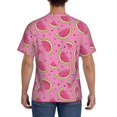 thumbnail image 2 of Rocae Watermelon for Men's Moisture-Wicking Crew Tee - T-Shirt for Sports, Outdoor Activities, and Casual WearSmall, 2 of 9