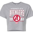 thumbnail image 3 of Marvel The Avengers - Property Of - Juniors Cropped Graphic T-Shirt, 3 of 5