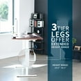 thumbnail image 6 of VIVO Electric 71” x 36” Stand Up Desk, Dark Walnut Table Top, White Frame, 6 of 8