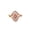 Rose Gold White Moissanite, variant on Women Marquise Design Rose Gold Plated White Moissanite Lace Ring