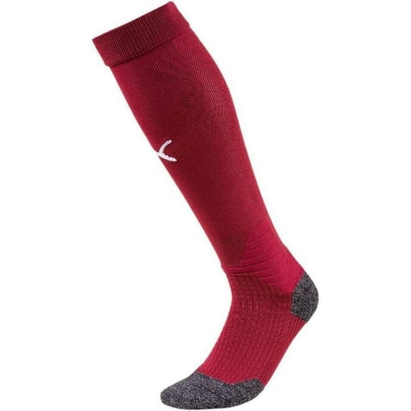 Puma 703438-09 Men's Dark Red/Black Polyester Football LIGA Socks Size 4 TS173
