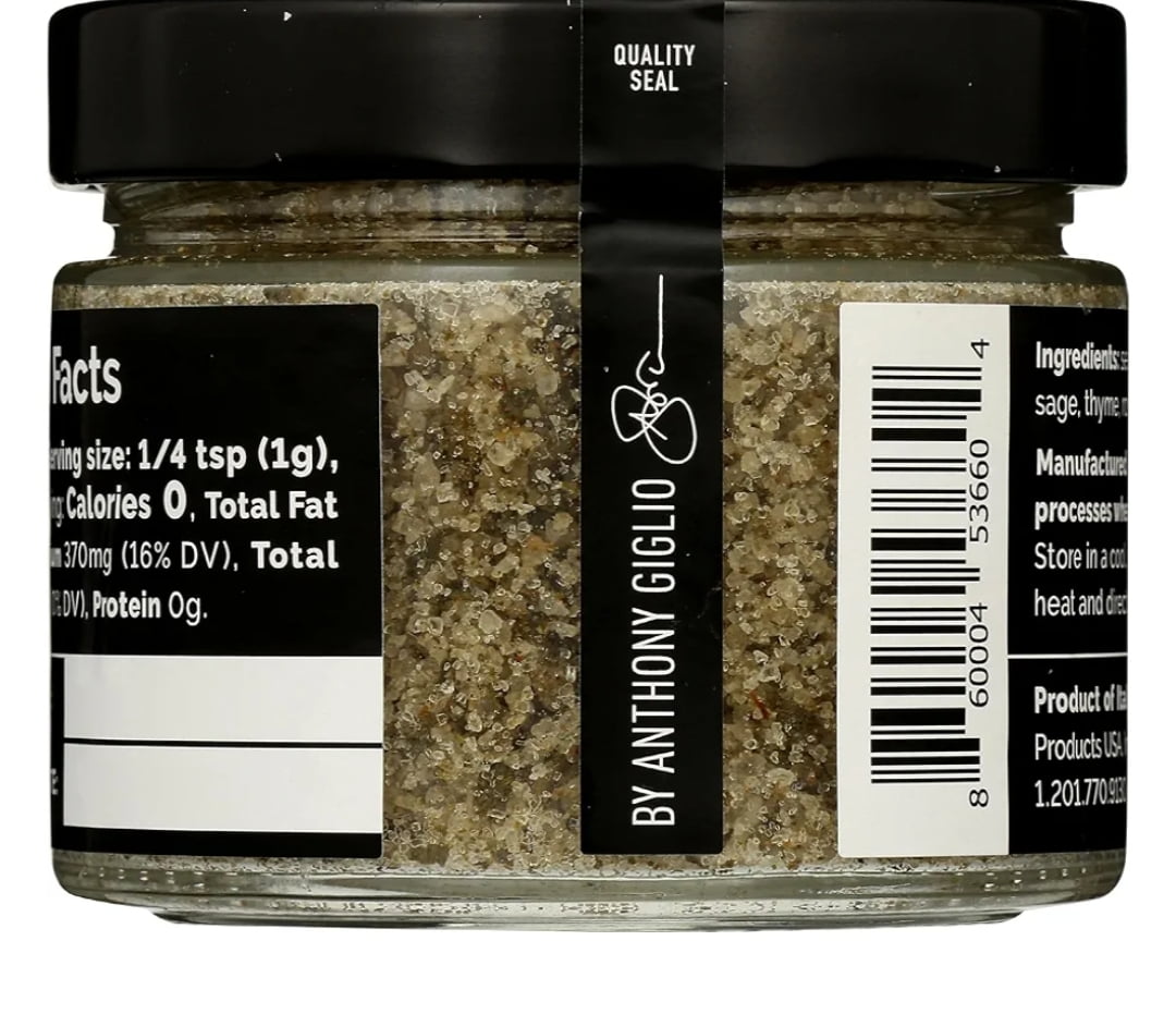 Side Gig Super Salt Sicilian Sea Salt with Fresh Herbs & Garlic 7.8 oz