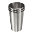 thumbnail image 1 of Unique Bargains Stainless Steel Planter Flowerpot Container Indoor Garden, Large 3 Pack, 1 of 5