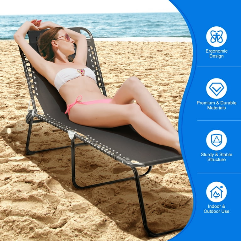 Ergonomic beach outlet lounger