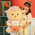 thumbnail image 2 of 2022 New Cute Baby Bottle Lamb Doll / Baby Bottle Alpaca Plush Toy / Pillow / Child Doll / Birthday Gift / Family Decorationpink36cm Deng Xun unisex, 2 of 2